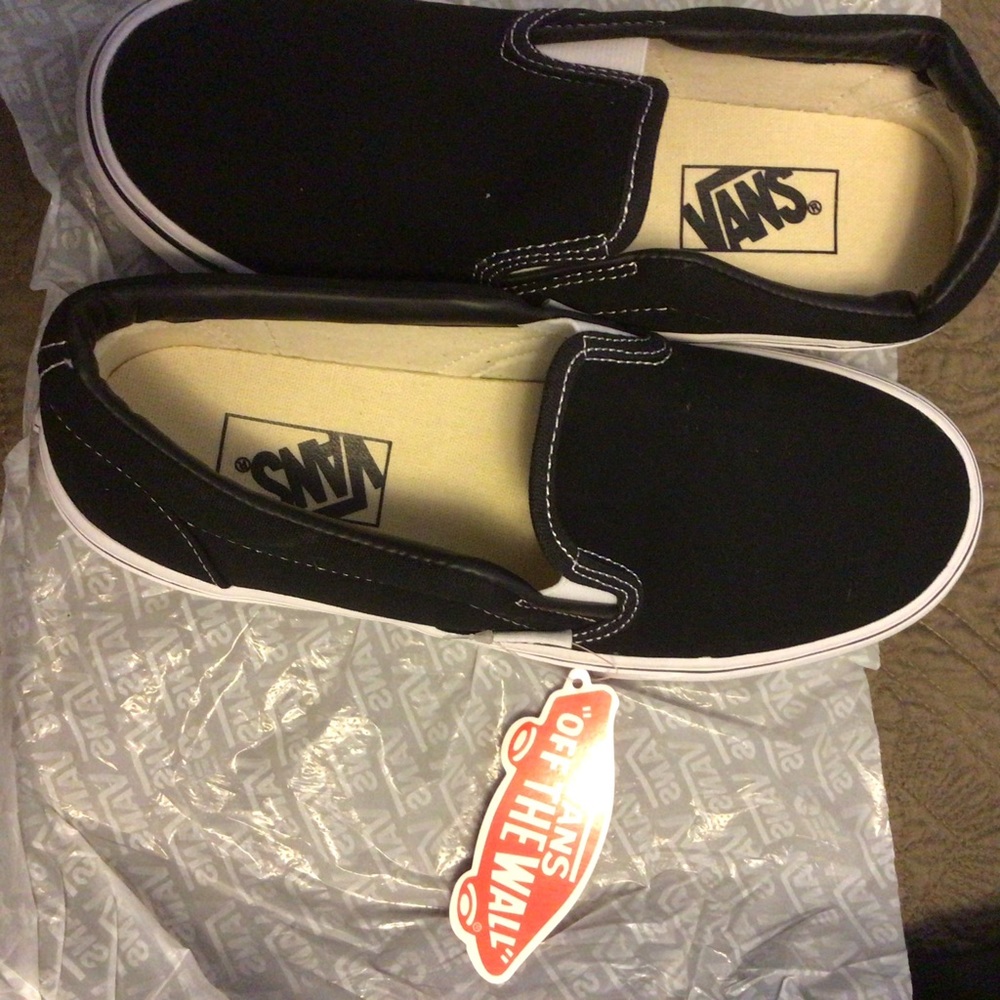 Black Slip Ons